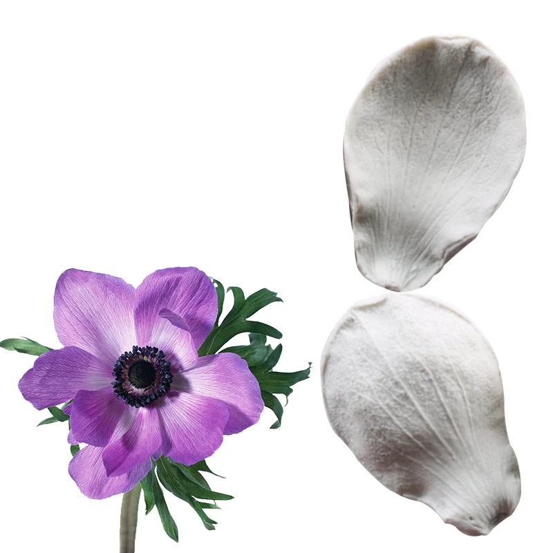 

Anemone flower veiners sugar cake mold sugarcraft gumpaste tool
