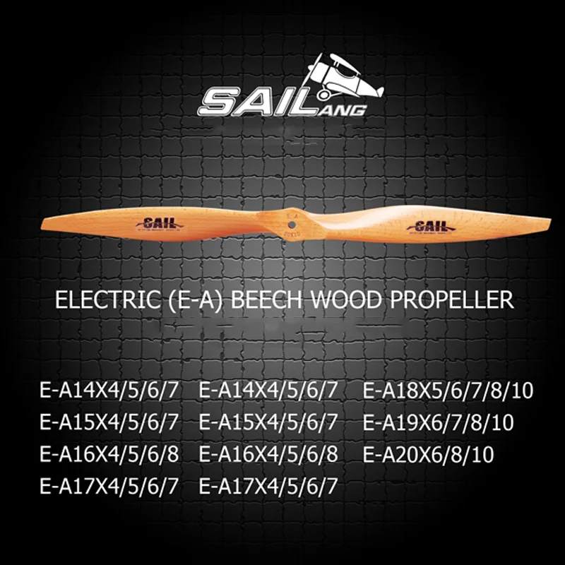 

1Pair CW CCW Screw Beech Wood Propeller 20-30Inch Props Paddle Blade Center Hole 8mm for Brushless Motor Electric Fixed Wing RC