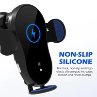 car phone holder wireless charger car mount intelligent infrared for air vent mount charger wireless high speed 15w fast charger
