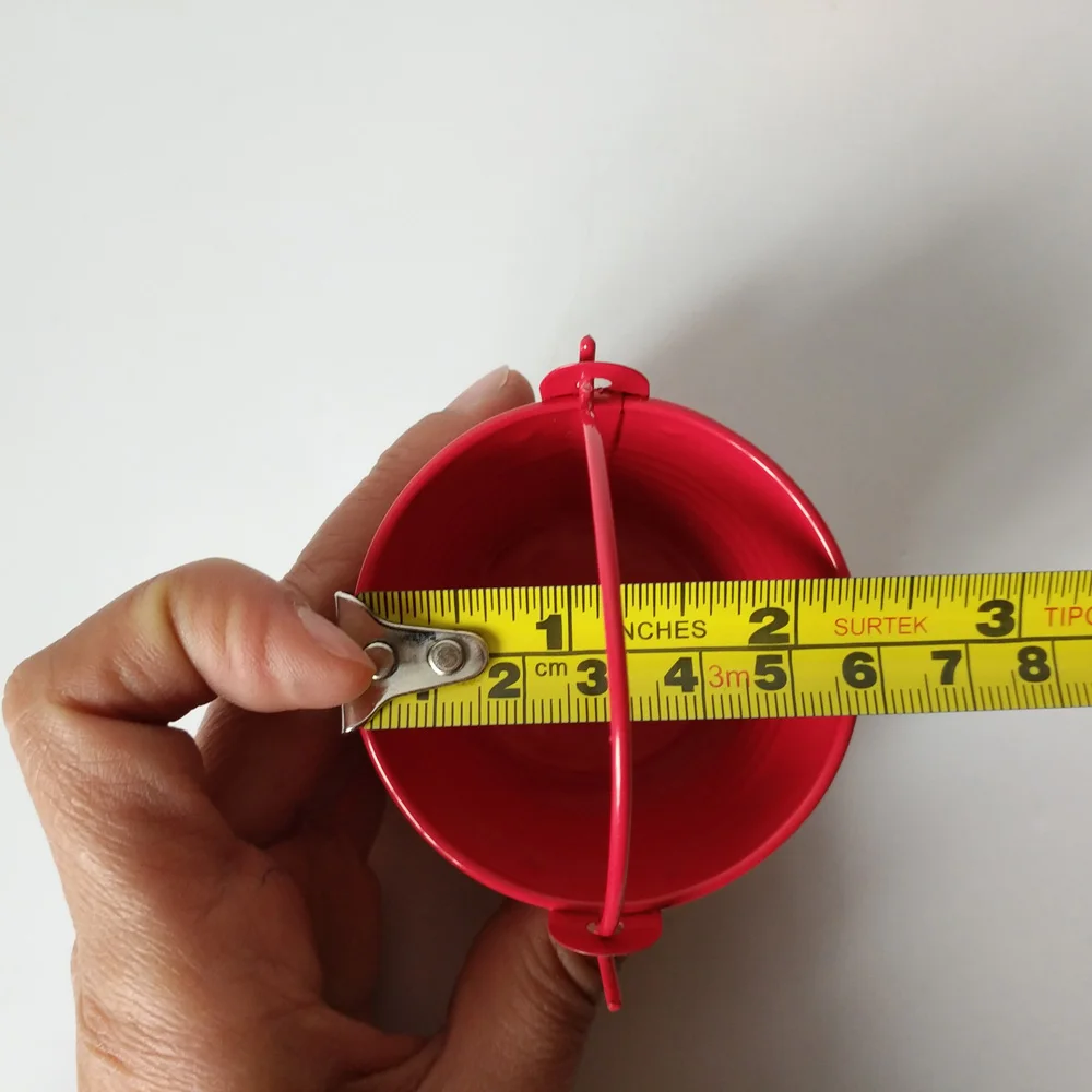 

100Pcs/Lot D5.5xH5CM Hot Red Metal Pails Tin Buckets Wedding Candy Holders Party Favor Wholesale