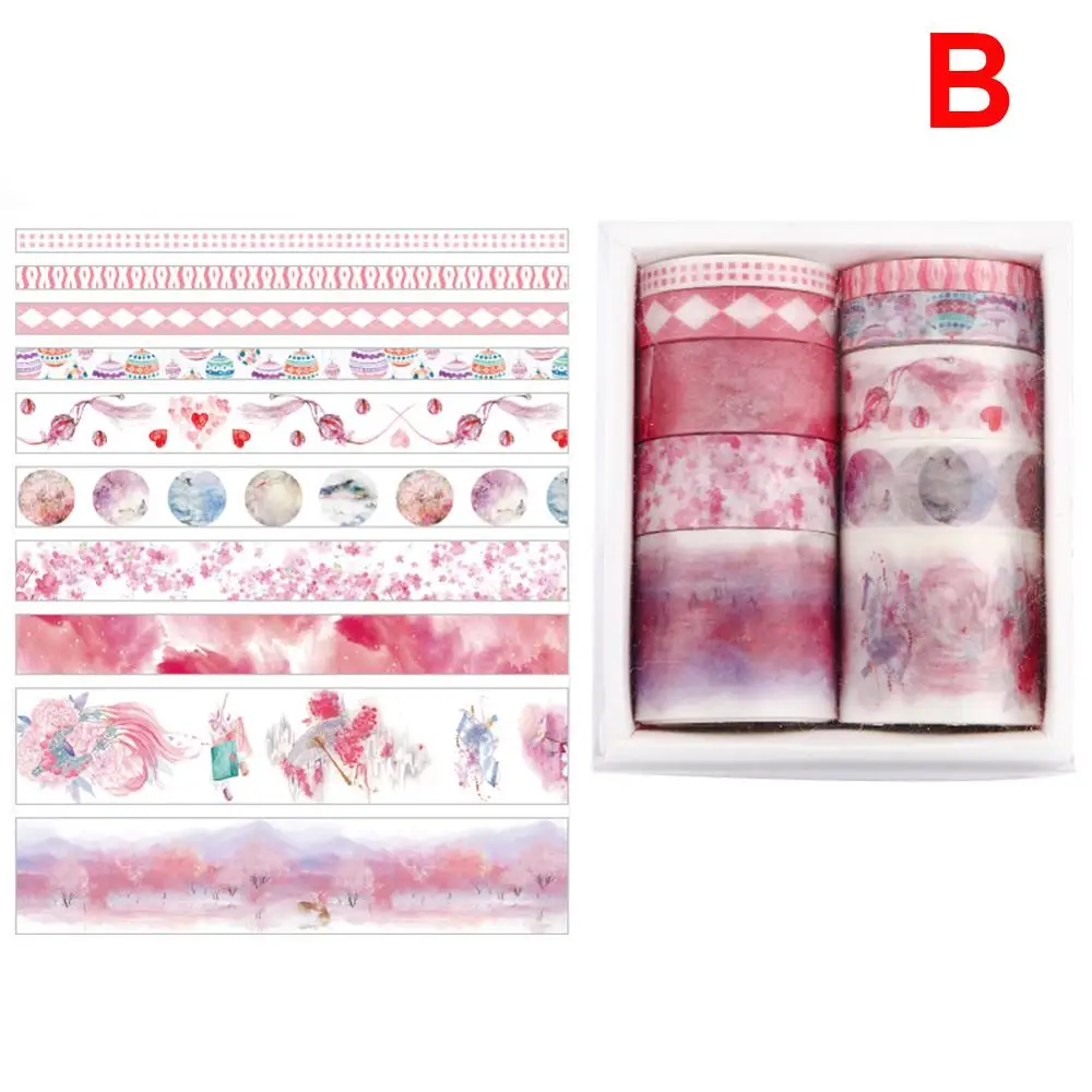 Набор клейких лент 10 шт. по заводской цене декоративные клейкие бумажные ленты с