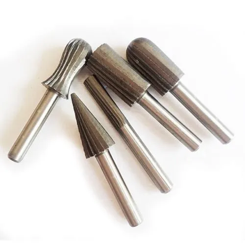 6pc Shank Engraving Bit Cutter 1/4'' 6mm HSS Rotary File Set Burr Wood Carving Tools Milling Carbide | Инструменты