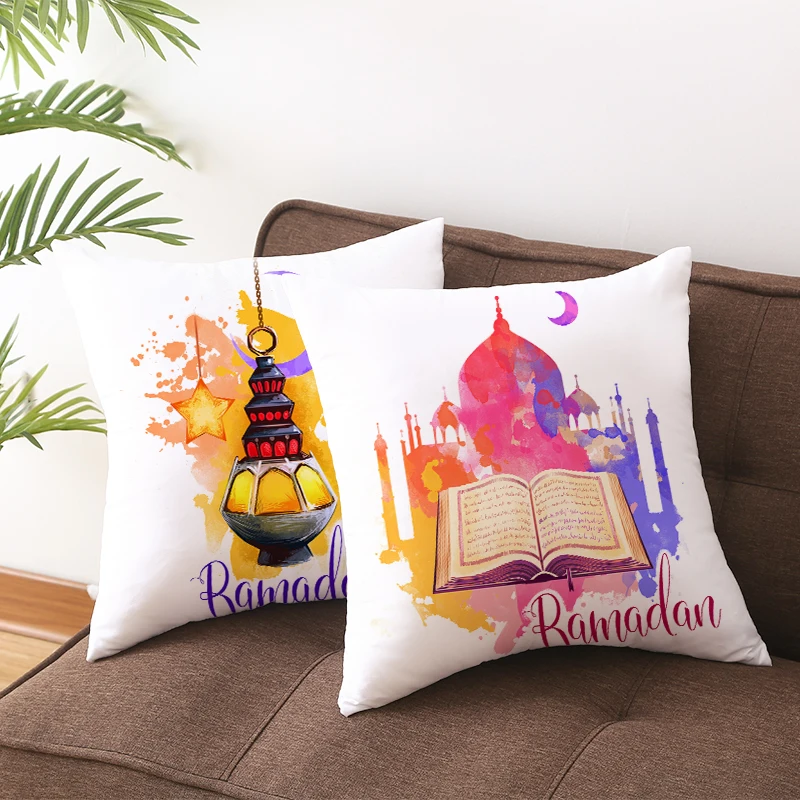 45x45 см мусульманские украшения на Рамадан для дома хлопковое сиденье чехол