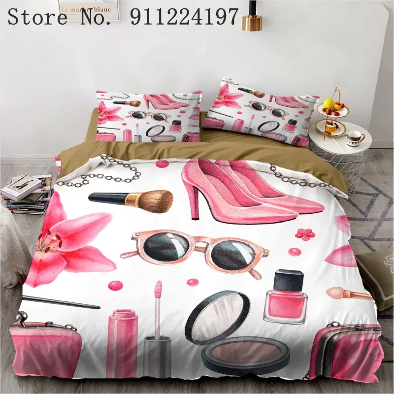 Косметический комплект постельного белья с пододеяльником и одеялом одинарный