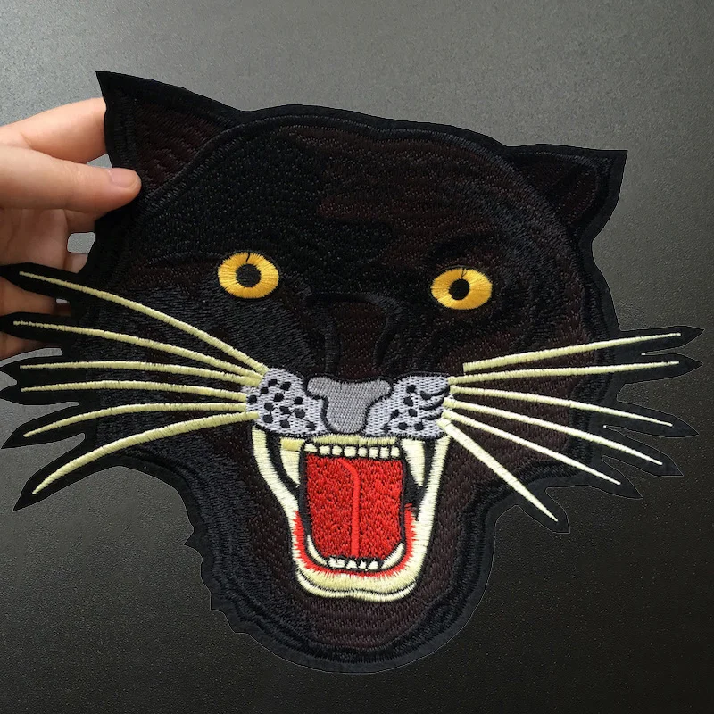 1 шт. аксессуары для одежды с вышивкой Jaguar Iron On Patches нашивки в виде животных