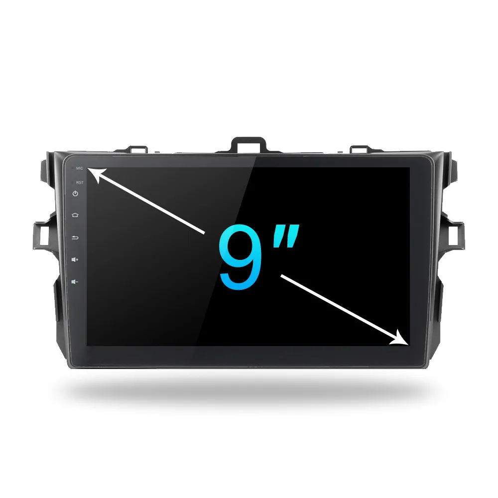 2Din Android 10 1 автомобильное радио для Toyota Corolla E140/150 2006 2007-2009 2010 2011 2012 2013 Автомобильный