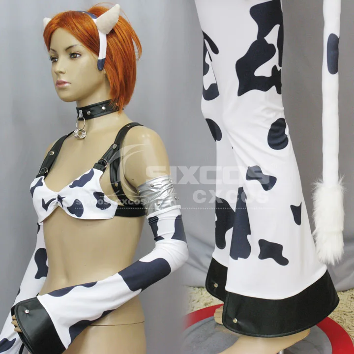 

Cow Girl Cosplay Costume Fashion Decorative Pattern Uniform Suit Full Set Female Role Play Clothing Custom-Make Any Size