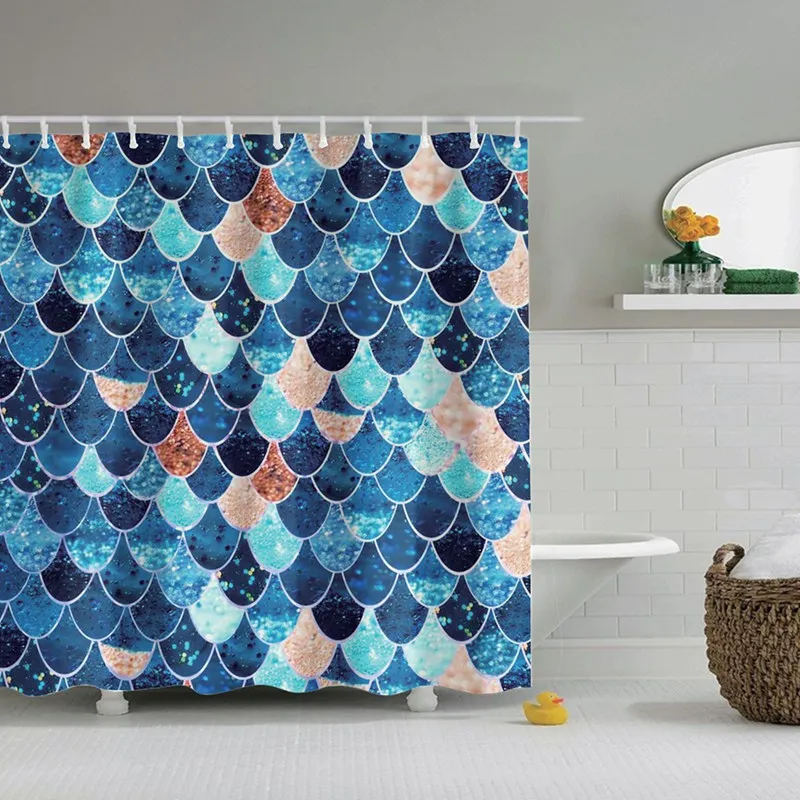 Занавеска для душа Dafield в ванную комнату с изображением русалки|Шторы душа| |