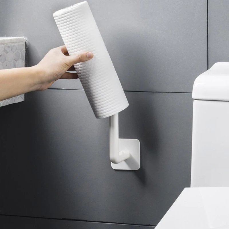 2 шт. настенный бумажный держатель для полотенец подвесной стеллаж хранения