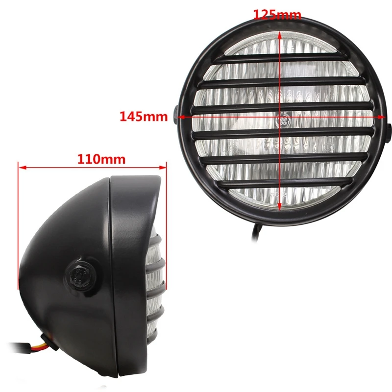 

Motorcycle Headlight Retro Halogen Front Light for CG125 GN125