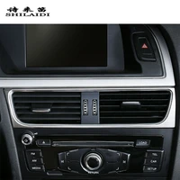 car styling center console air conditioning outlet frame covers stickers trim for audi a4 b8 a5 stainless steel auto accessories