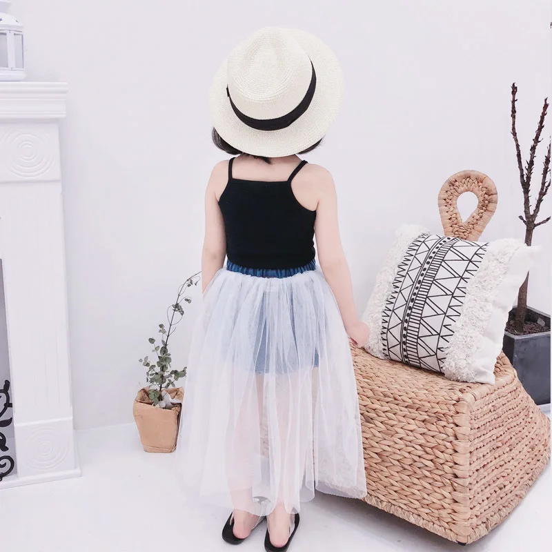 Детская летняя шифоновая юбка с разрезами Thunderers на возраст 18 6 лет|Юбки| |