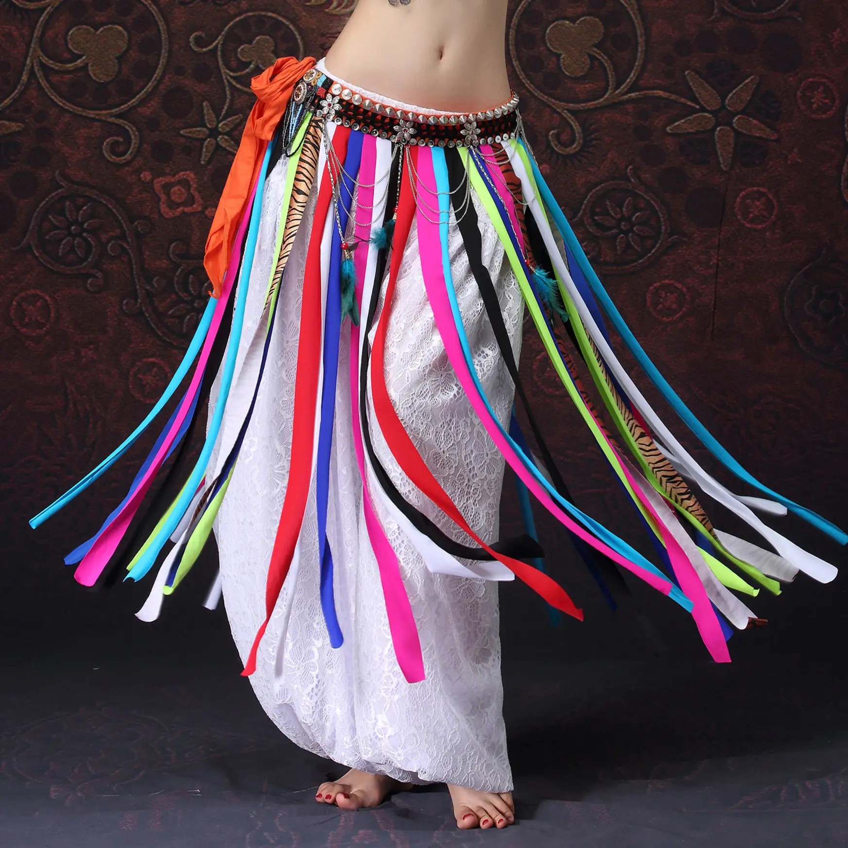 Одежда для танца живота в современном стиле аксессуары женщин шаровары с