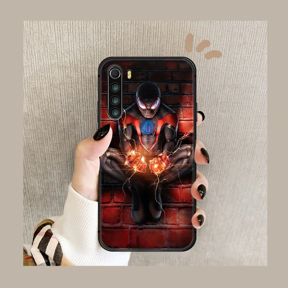

Spiders Man Super hero Phone Case Cover Hull For XIAOMI Redmi 7a 8a S2 K20 NOTE 5 5a 6 7 8 8t 9 9s pro max black Waterproof