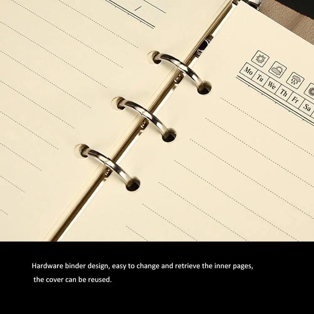 Инновационный трехслойный свободный бизнес-блокнот из искусственной кожи с