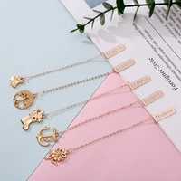 kawaii bookmarks creative classical exquisite mini art pattern book mark page folder markers office school supplies stationery