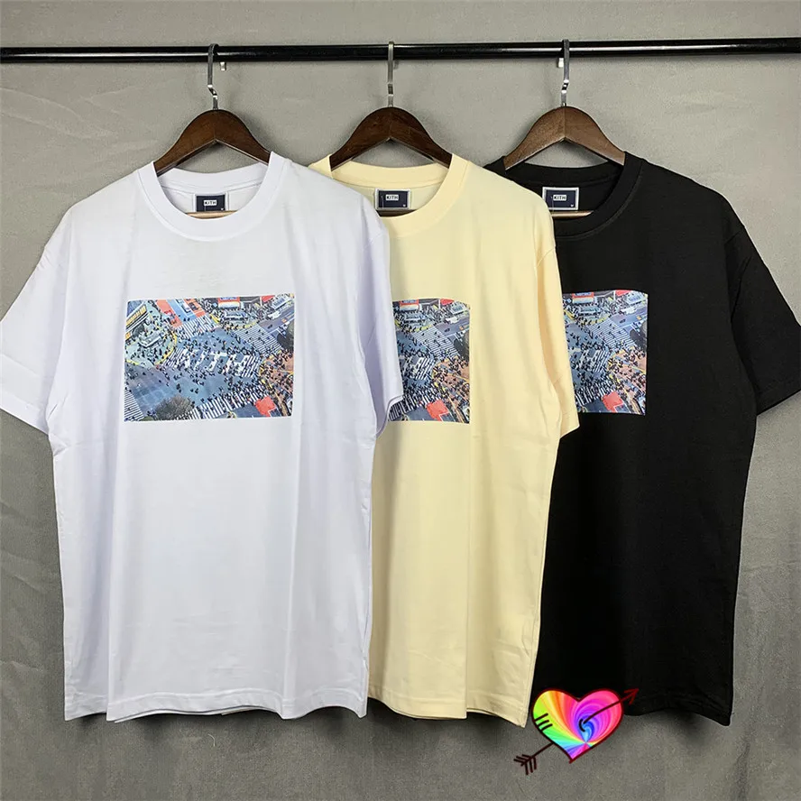 

Slightly Oversize KITH Tee Men Women 1:1 High Quality Tokyo Market Photos Print KITH T shirt Cotton Tops Japan Short Sleeve