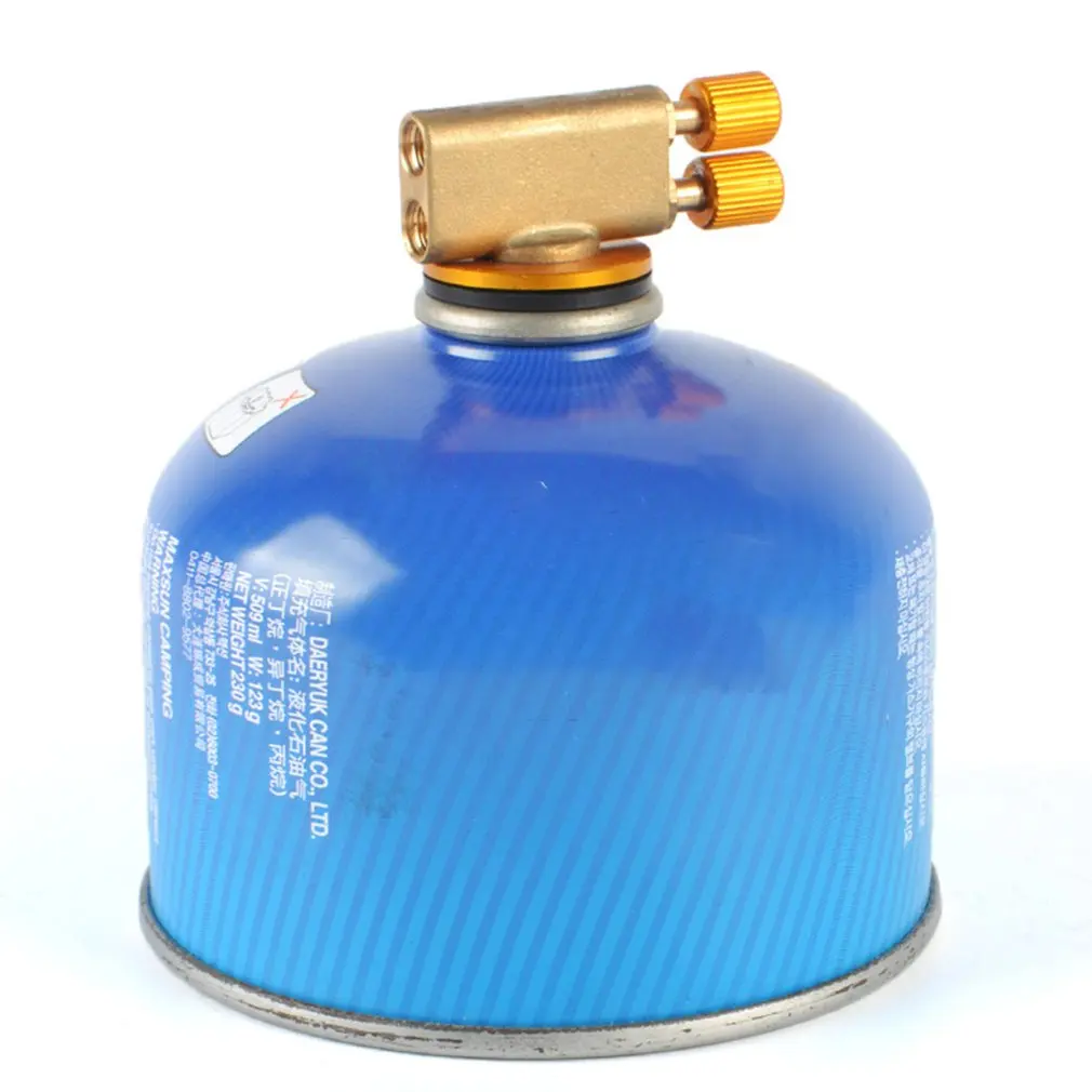 Кемпинг двойной головкой клапан Адаптер для пикника на открытом воздухе