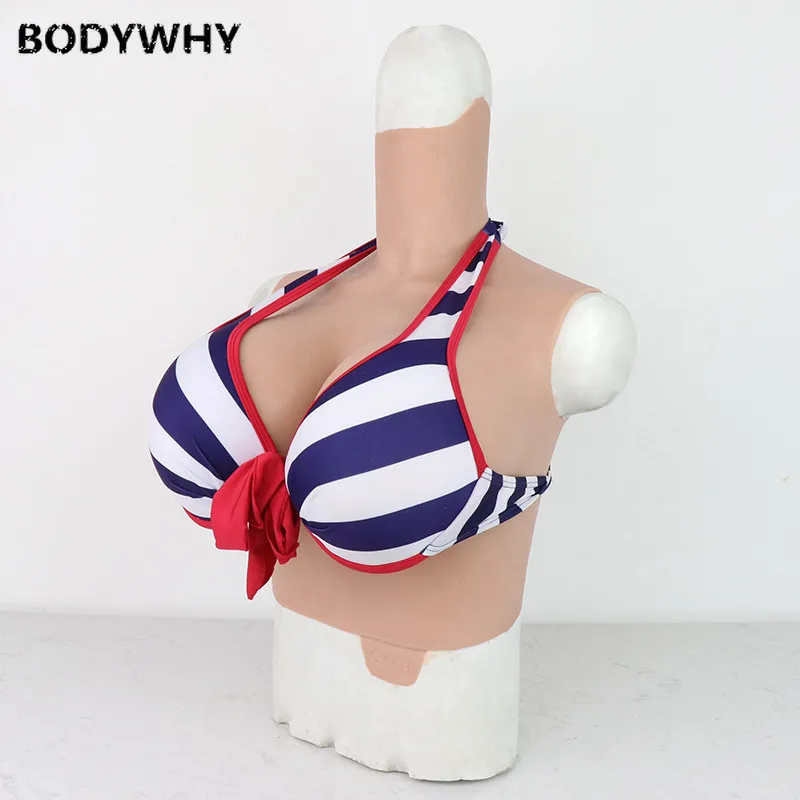Artificial Silicone Fake Breast Form Breasts Transgender Crossdresser Male To Female Realistic Crossdressing Boob Cosplay H Cup