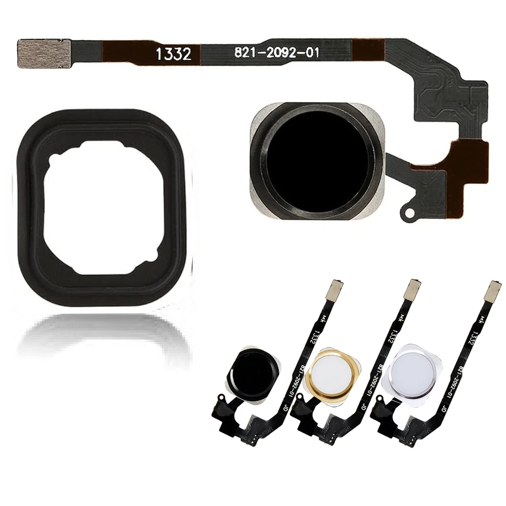 Сенсорный ID датчик Кнопка Домой ключ гибкий кабель с резиновой прокладкой Замена