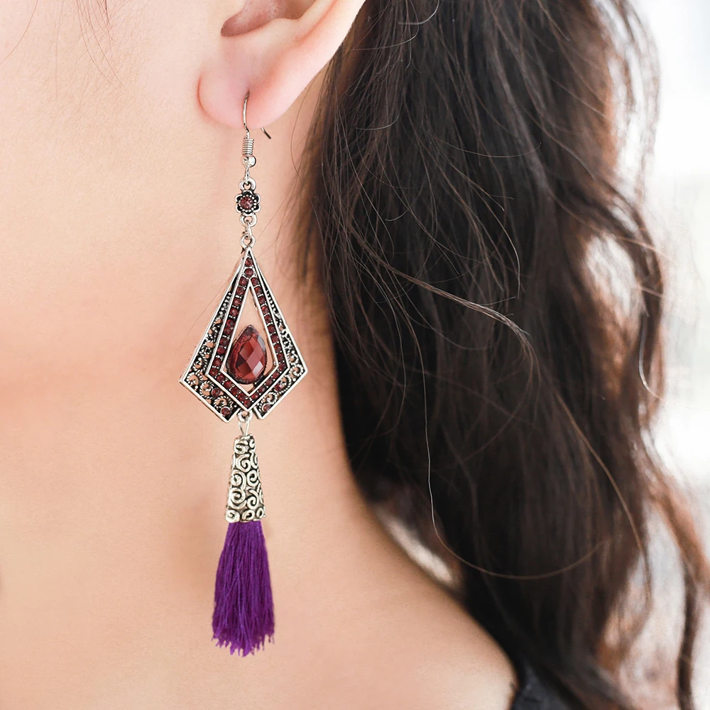 Новое поступление 2021 года. Женские серьги-подвески из меди в богемном стиле с