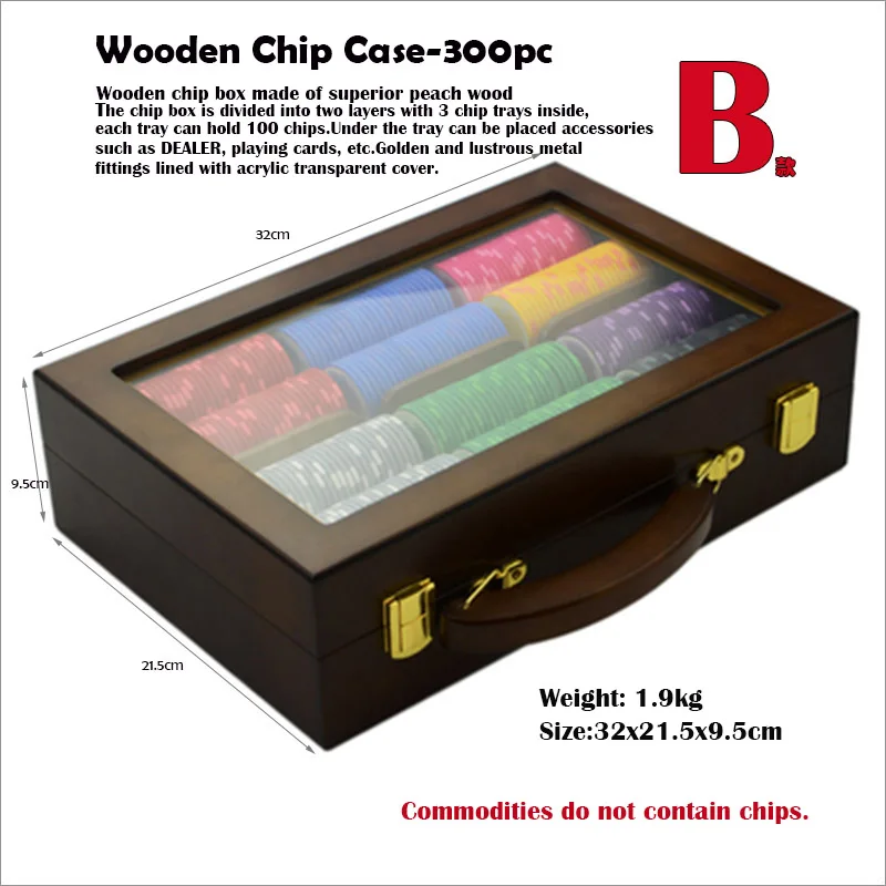 Чехол с деревянным покерным чипом чехол дубовой отделкой и съемными