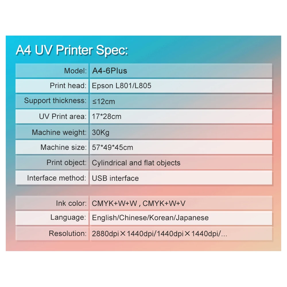 Принтер для печати id-Карт Формата А4 УФ-печать футболок/бутылок/карт с печатной