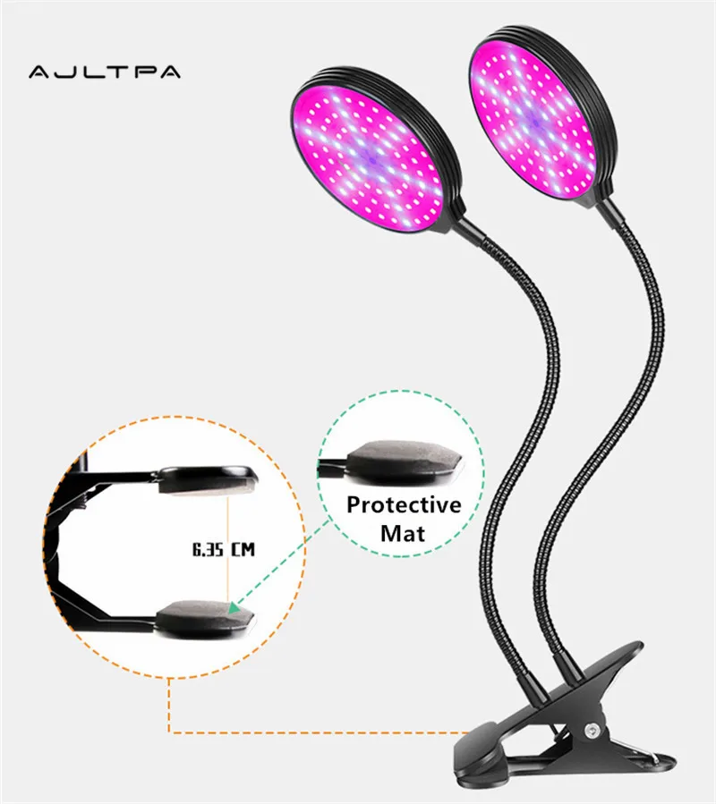 저렴한 12Pcs Led 빛 USB 전원 데스크톱 클립 5V 360 유연한 Phyto 램프 타이머 제어 15W 30W 45W 60W 구매 12Pcs Led 빛 USB 전원 데스크톱 클립 5V 360 유연한 Phyto 램프 타이머 제어 15W 30W 45W 60W