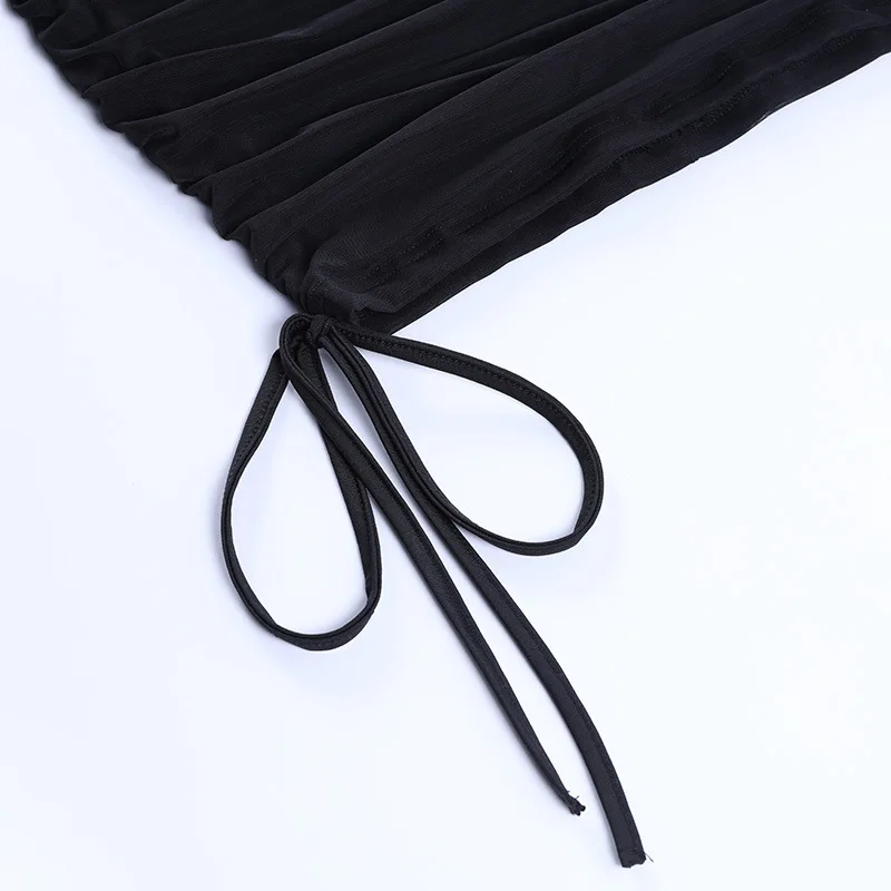 

Woman Dress 2021 Summer Women Clothing Office Lady Tassel Strapless Solid Sleeveless Dresses Sexy Party Dress