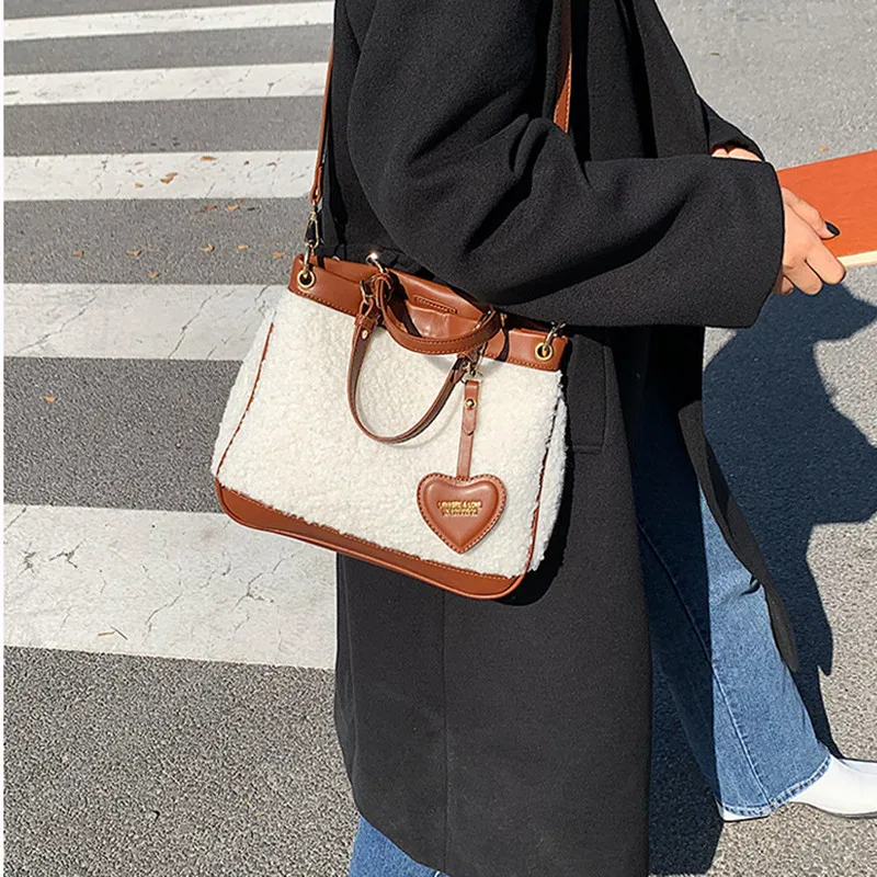 

New Bag For Women Winter Cross Border Plush Messenger Bag Fashion Handbag Shoulder Bag bolsas femininas baratas bolsa feminina