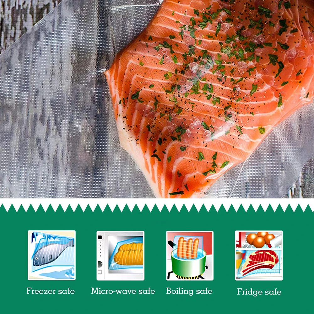 

Vacuum bags for food Vacuum Sealer Storage Bags 12/15/20/25/28cm*500cm For Vacuum packing Sealer 2/5 Rolls/Lot