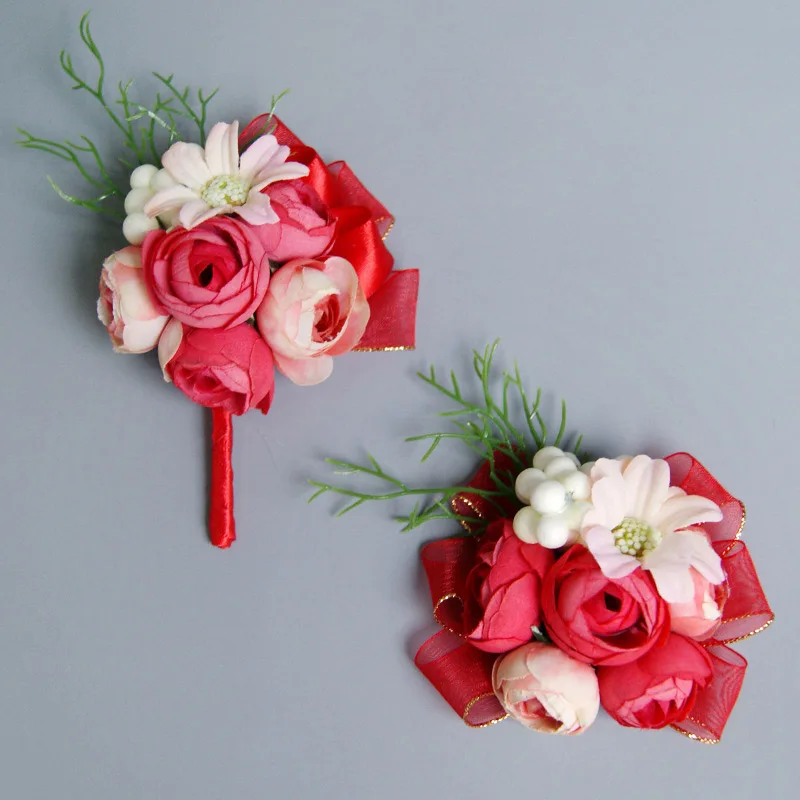 Корсажное украшение для невесты искусственный свадебный цветок кружевные