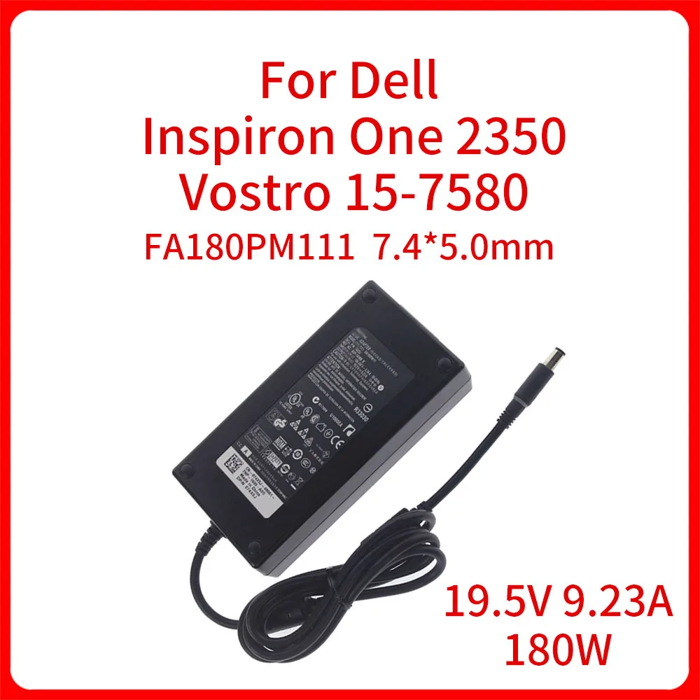 

NEW Original 19.5V 9.23A 180W Laptop AC Adapter Charger For Dell Inspiron One 2350 W07C002 Vostro 15-7580 FA180PM111 LA180PM180