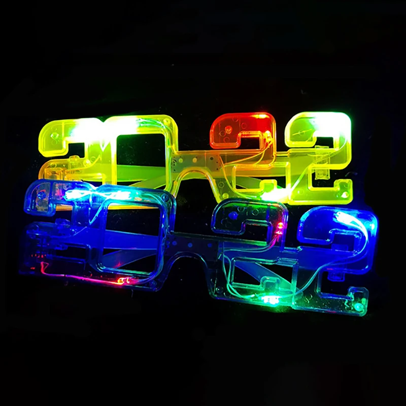

2022 LED Glowing Blinking Glasses Birthday Party Eye Glasses party Glasses