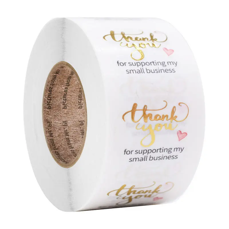 

Round Business Label Stickers Paper Cute Thank You Stickers 500pcs Packaging Seal Labels Stationery Stickers