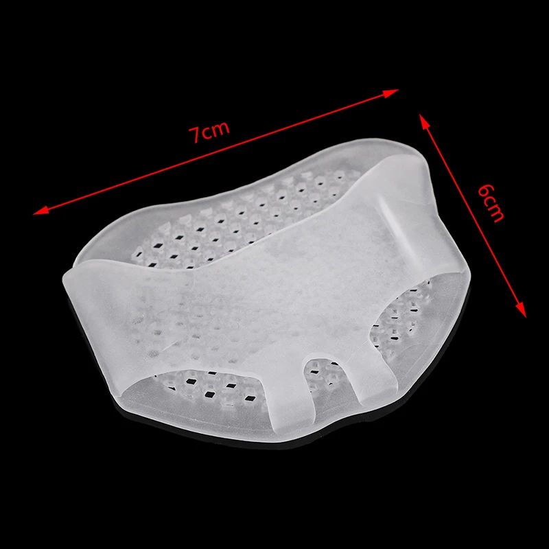

1 Pair Silicone Gel Forefoot Metatarsal Pads Half Yard Othotics Pain Relief Massage Anti-slip Cushion Forefoot Supports