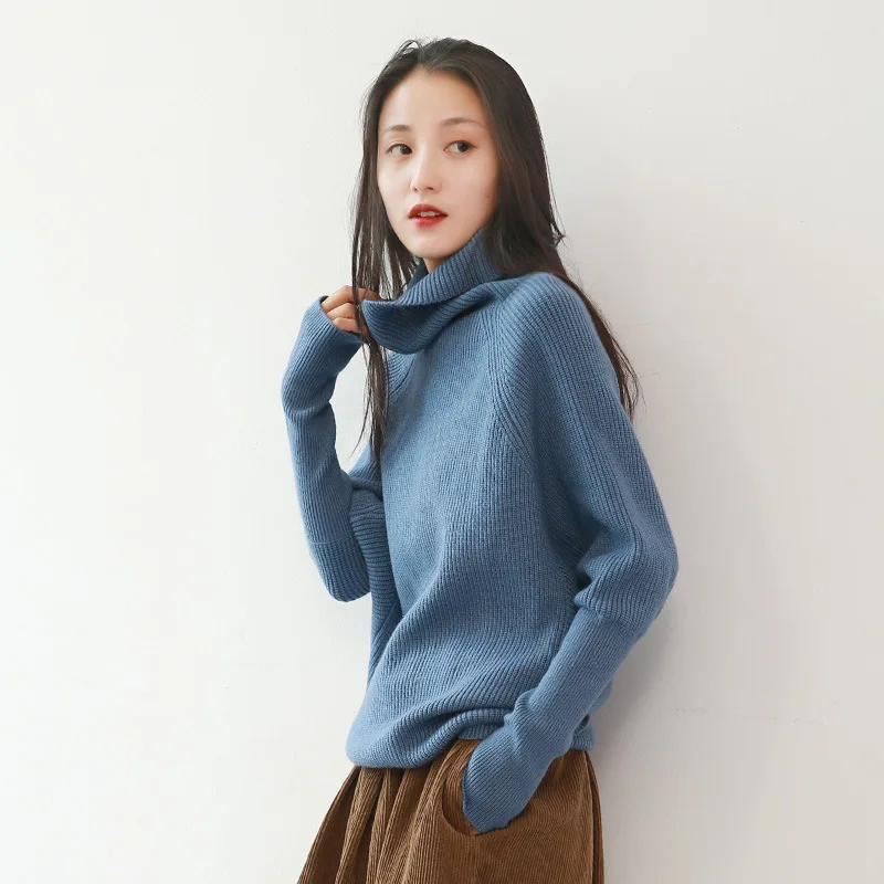 Johnature Turtleneck Pullover Women Sweaters 2020 Autumn New Long Sleeve Korean Cloths Knitted Solid Color Casual | Женская одежда