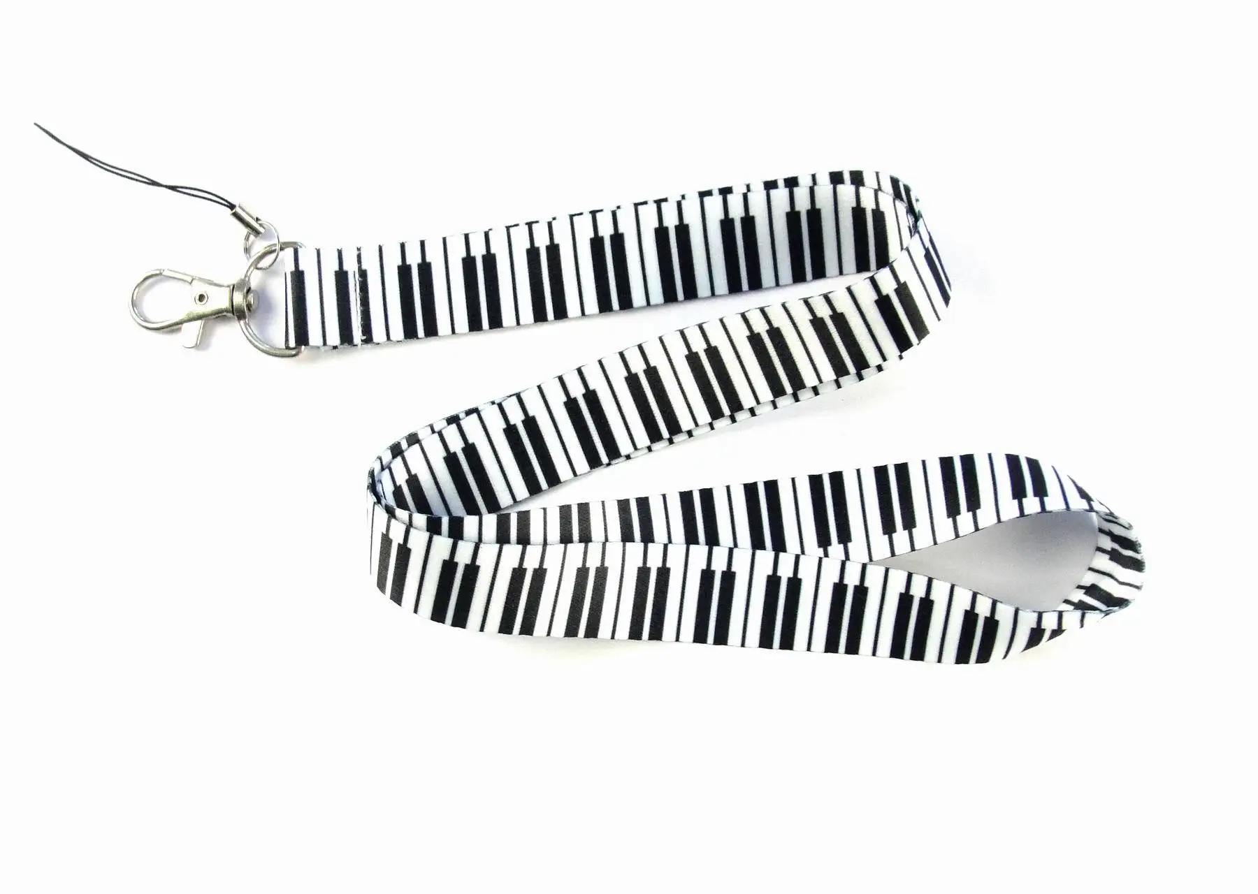 New Arrival 30 Pieces/lot Quality Classical Musical Piano Notes Style Keychains Neck Lanyard Phone Straps ID Card Badge Holder | Украшения