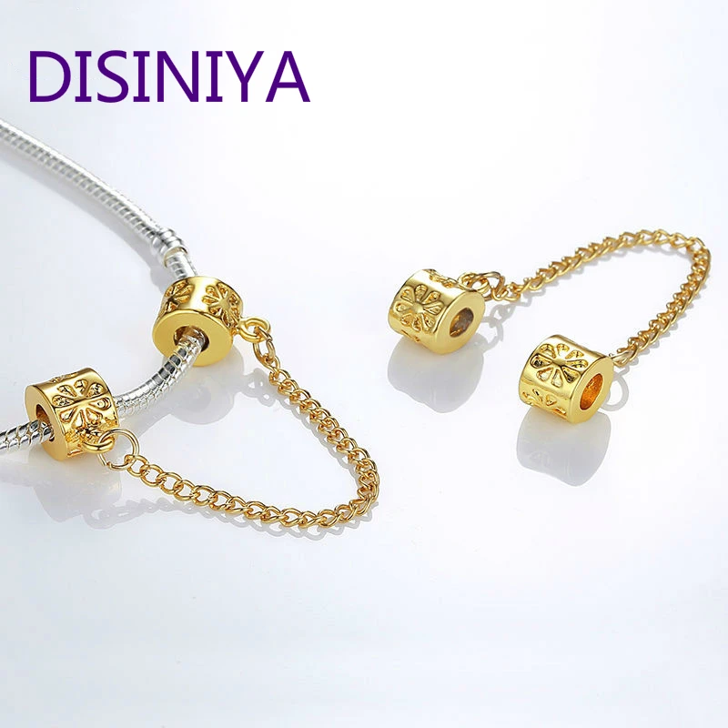 

Original European Charm Fashion Bracelet Chain Real Seatbelt Charm Jewelry Manufacturing Silver Color Accessories Pa5278