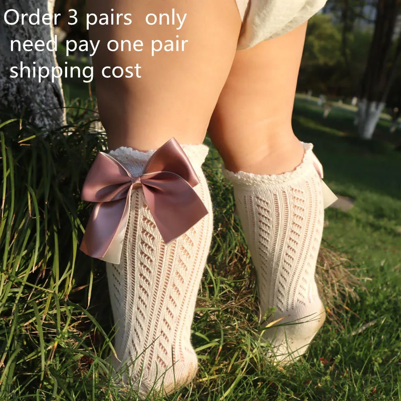 

Baby Girl Socks Toddler Baby Bow Cotton Mesh Breathable Socks Newborn Infant Non-slip Baby Girls Socks 0-3 years cheap stuff