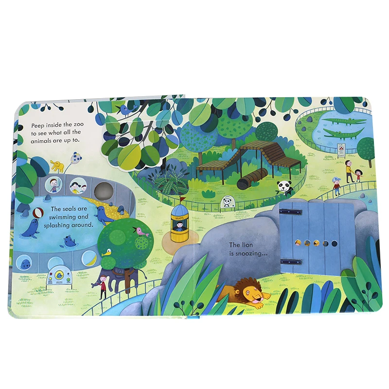 

Children's picture book Baby body flip book Cardboard book Hole book Interactive game English enlightenment