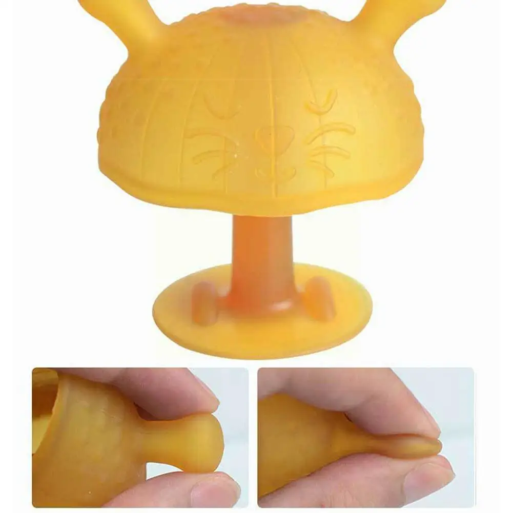 

Mushroom Rabbit Gutta Percha Toy Cartoon Small Appease & Teethers Teething Boy Pacifier Toys Feeding Infant Nursing Girl Ni D6P0