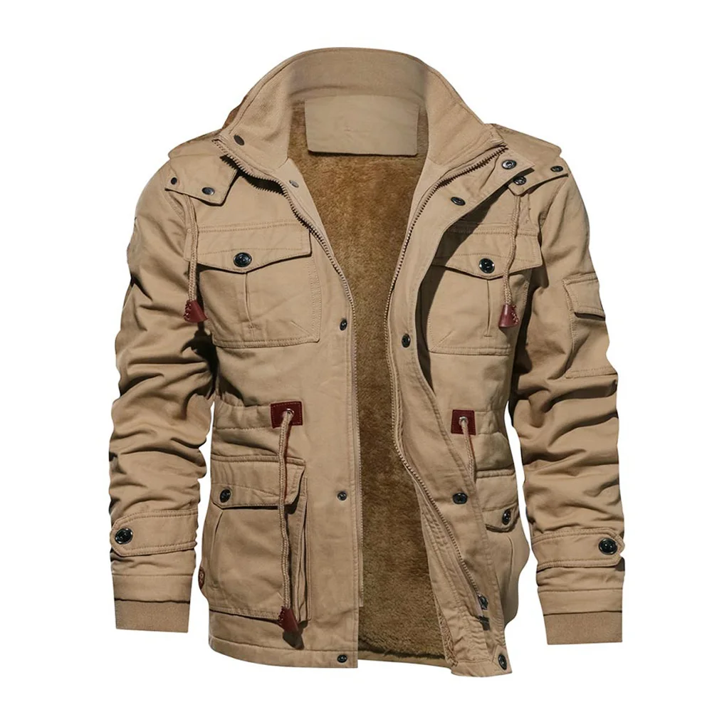 Мужская куртка на молнии с длинным рукавом ROSEGAL повседневная подкладкой из