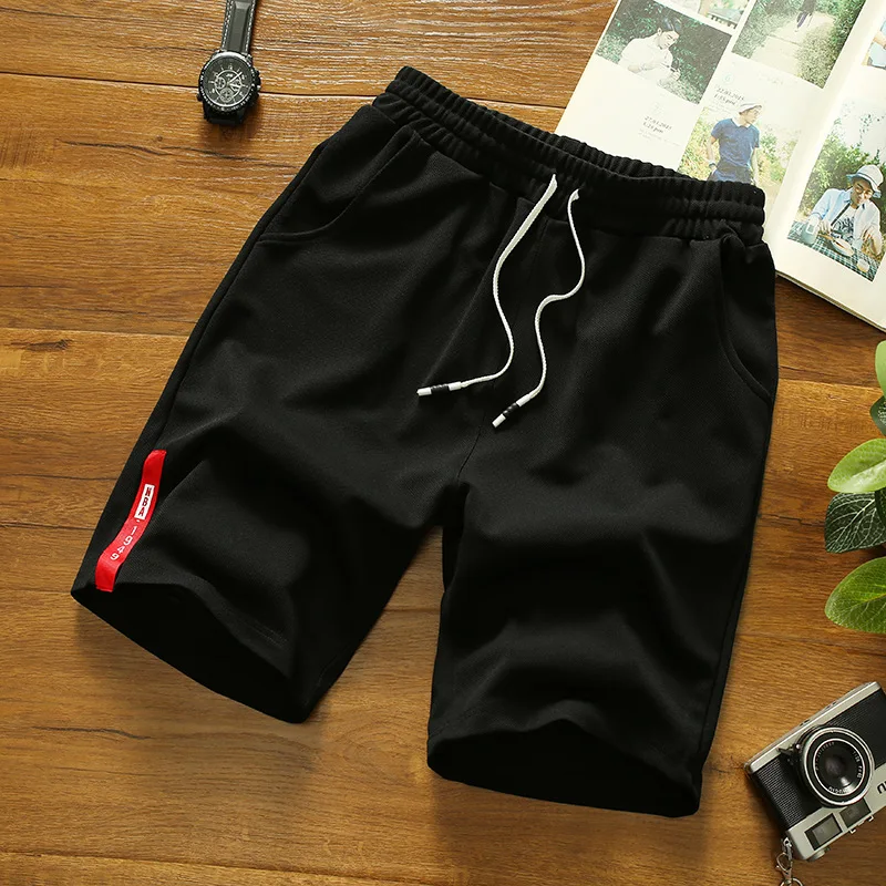 

Simplicity Male Casual Summer Elastic Waist Japanese Style Polyester Running Sport Shorts for Men Solid Shorts Printed Clothing