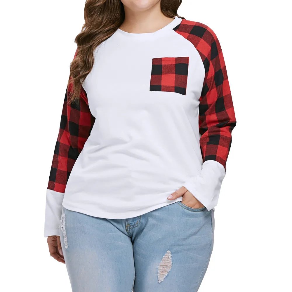 2019 Модная белая женская Повседневная футболка с длинным рукавом и круглым