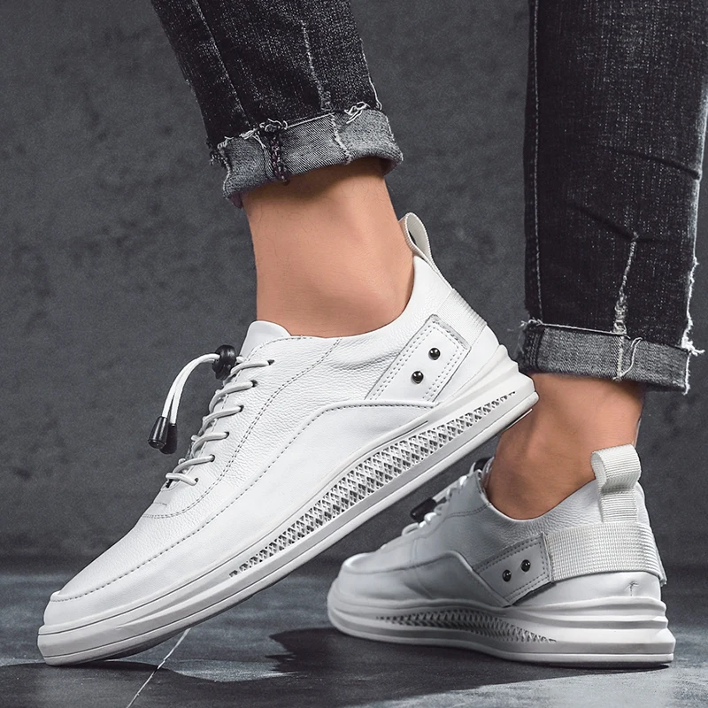 

Men's Casual Sneakers Casual Man Shoes Fashion Mens Leather Shoe Men Zapatos Casuales Leisure Flat Zapatillas Hombre
