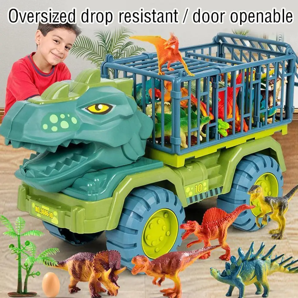

Car Toy Dinosaur Engineering Vehicle Transport Vehicle Vehicle Christmas Inertia Gifts Tyrannosaurus Model Toy Excavator Re U4Z9