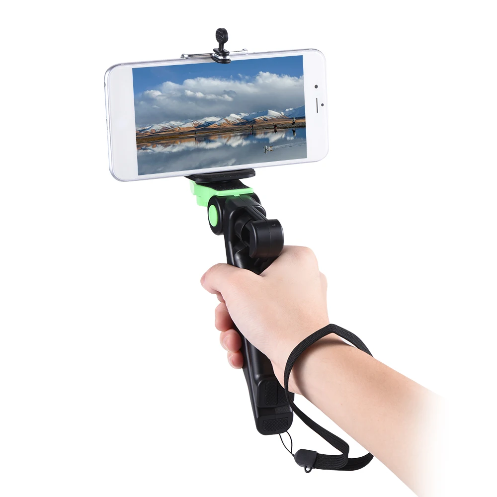 Мини штатив с держателем Ручной Стабилизатор зажимом для смартфона iPhone Samsung Galaxy