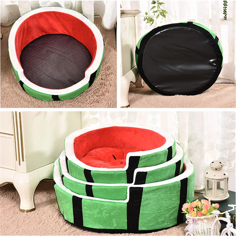watermelon Shape Pet Dog Cat Bed House Mat Durable Kennel Doggy Puppy Cushion Basket Warm Portable Supplies S/M/L | Дом и сад