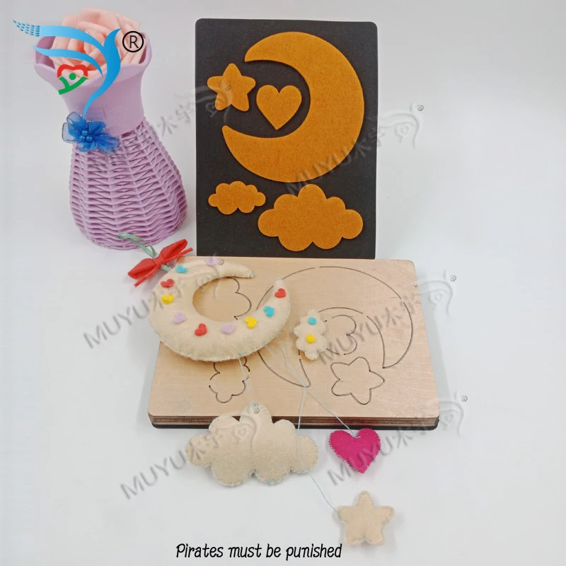 Moon and stars DIY yt0251 muyu cutting die-- new wooden mould dies for scrapbooking Thickness-15.8mm | Дом и сад